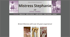 Desktop Screenshot of mistressstephanie.co.uk
