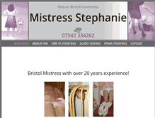 Tablet Screenshot of mistressstephanie.co.uk
